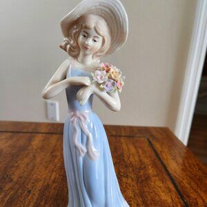 House of Lloyd 'Gathering Flowers' Porcelain Figurine 1998